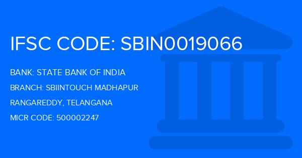 State Bank Of India (SBI) Sbiintouch Madhapur Branch IFSC Code