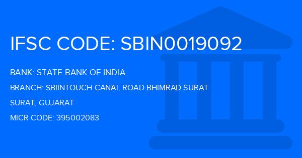 State Bank Of India (SBI) Sbiintouch Canal Road Bhimrad Surat Branch IFSC Code
