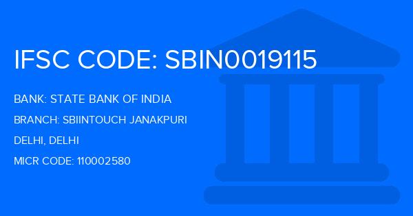 State Bank Of India (SBI) Sbiintouch Janakpuri Branch IFSC Code