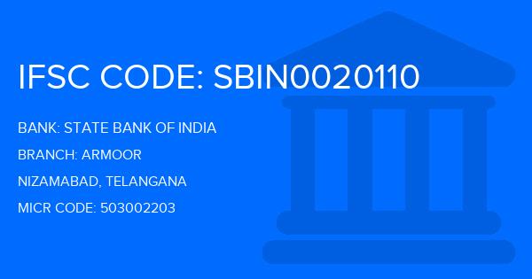 State Bank Of India (SBI) Armoor Branch IFSC Code