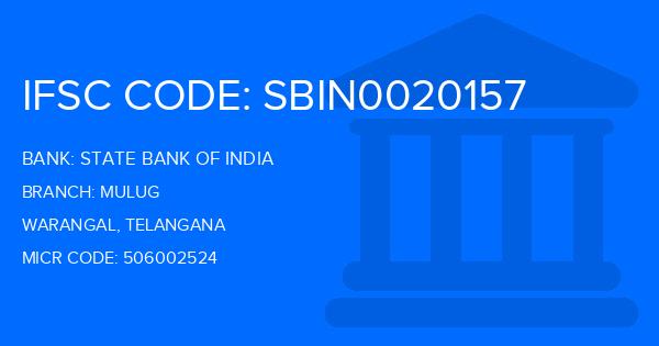 State Bank Of India (SBI) Mulug Branch IFSC Code