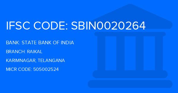 State Bank Of India (SBI) Raikal Branch IFSC Code