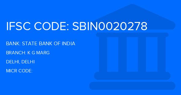 State Bank Of India (SBI) K G Marg Branch IFSC Code