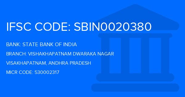 State Bank Of India (SBI) Vishakhapatnam Dwaraka Nagar Branch IFSC Code