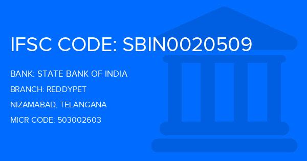 State Bank Of India (SBI) Reddypet Branch IFSC Code