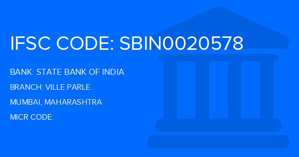 State Bank Of India (SBI) Ville Parle Branch IFSC Code