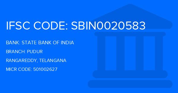 State Bank Of India (SBI) Pudur Branch IFSC Code