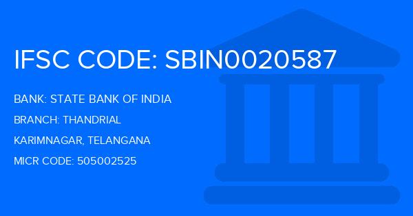 State Bank Of India (SBI) Thandrial Branch IFSC Code