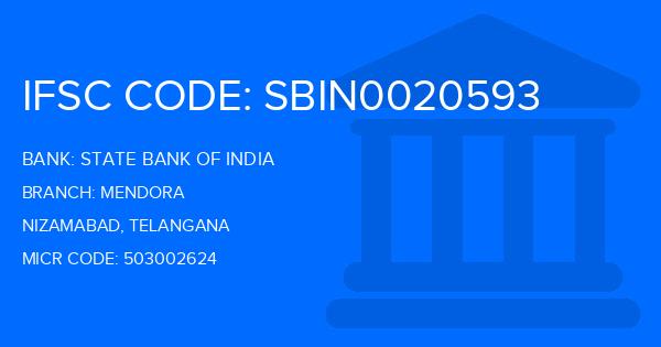 State Bank Of India (SBI) Mendora Branch IFSC Code