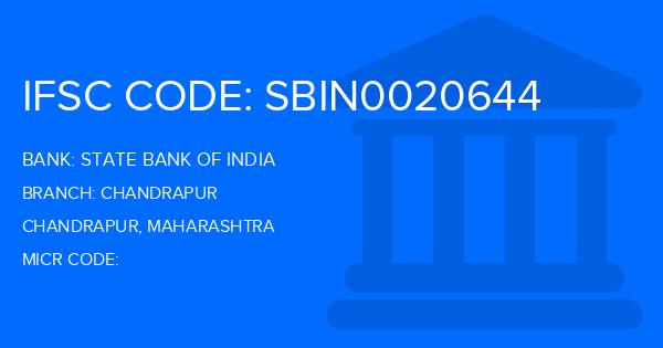 State Bank Of India (SBI) Chandrapur Branch IFSC Code
