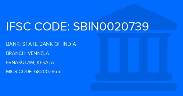 State Bank Of India (SBI) Vennela Branch IFSC Code