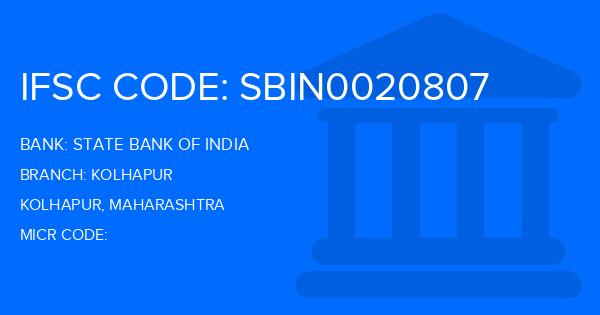 State Bank Of India (SBI) Kolhapur Branch IFSC Code