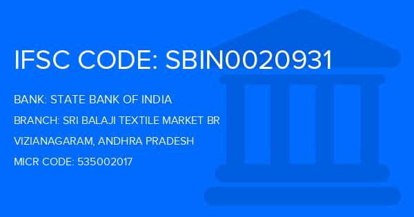 State Bank Of India (SBI) Sri Balaji Textile Market Br Branch IFSC Code
