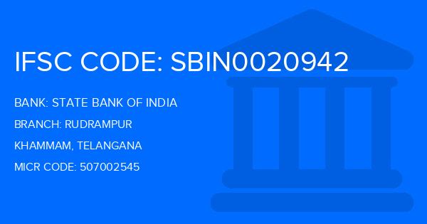 State Bank Of India (SBI) Rudrampur Branch IFSC Code