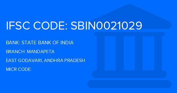 State Bank Of India (SBI) Mandapeta Branch IFSC Code