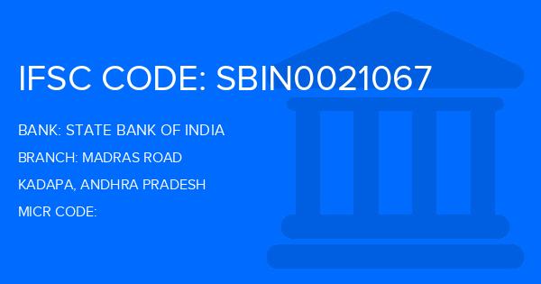 State Bank Of India (SBI) Madras Road Branch IFSC Code