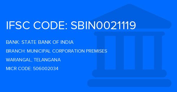 State Bank Of India (SBI) Municipal Corporation Premises Branch IFSC Code