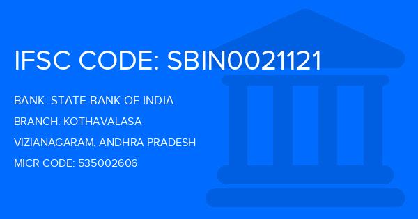 State Bank Of India (SBI) Kothavalasa Branch IFSC Code