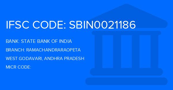 State Bank Of India (SBI) Ramachandraraopeta Branch IFSC Code