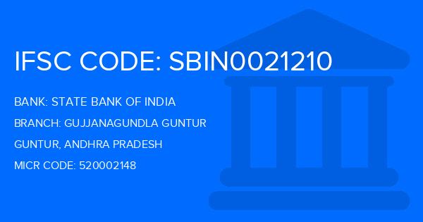 State Bank Of India (SBI) Gujjanagundla Guntur Branch IFSC Code
