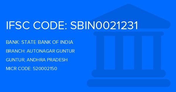 State Bank Of India (SBI) Autonagar Guntur Branch IFSC Code