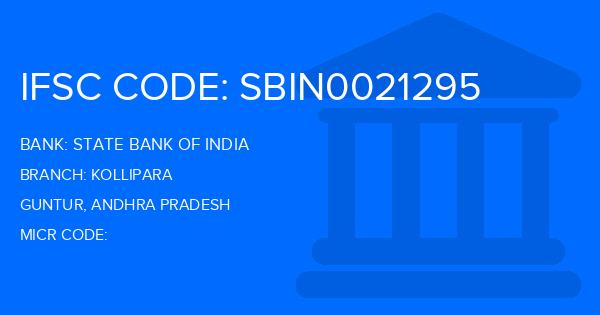 State Bank Of India (SBI) Kollipara Branch IFSC Code