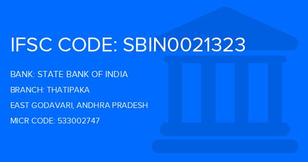 State Bank Of India (SBI) Thatipaka Branch IFSC Code
