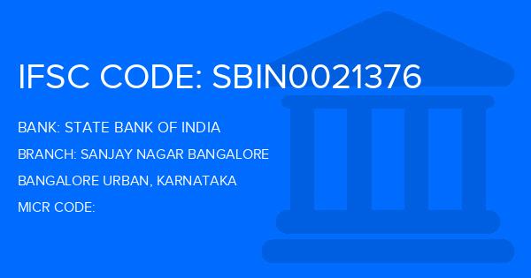 State Bank Of India (SBI) Sanjay Nagar Bangalore Branch IFSC Code