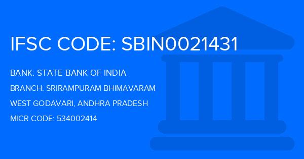 State Bank Of India (SBI) Srirampuram Bhimavaram Branch IFSC Code