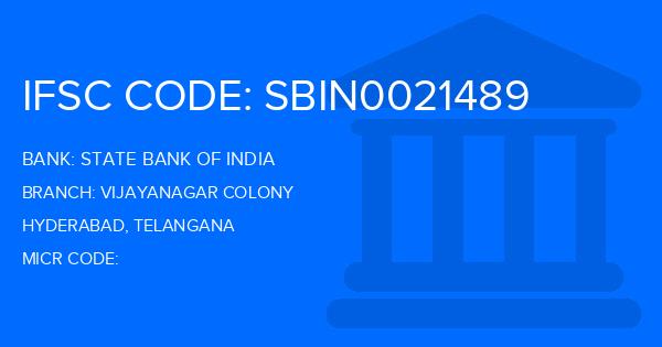 State Bank Of India (SBI) Vijayanagar Colony Branch IFSC Code