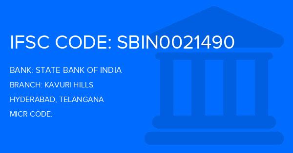 State Bank Of India (SBI) Kavuri Hills Branch IFSC Code