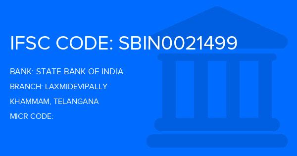 State Bank Of India (SBI) Laxmidevipally Branch IFSC Code