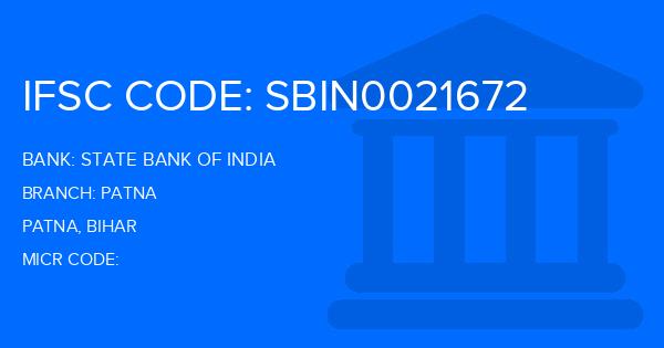 State Bank Of India (SBI) Patna Branch IFSC Code