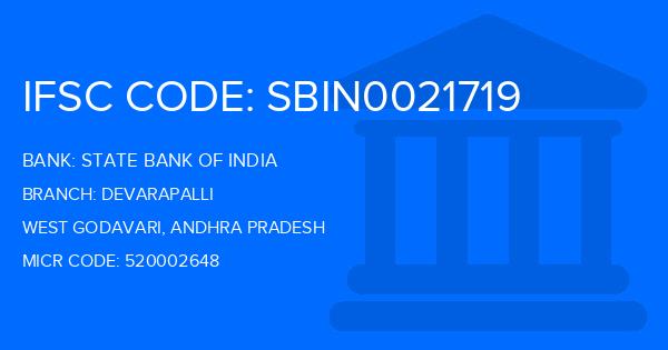 State Bank Of India (SBI) Devarapalli Branch IFSC Code