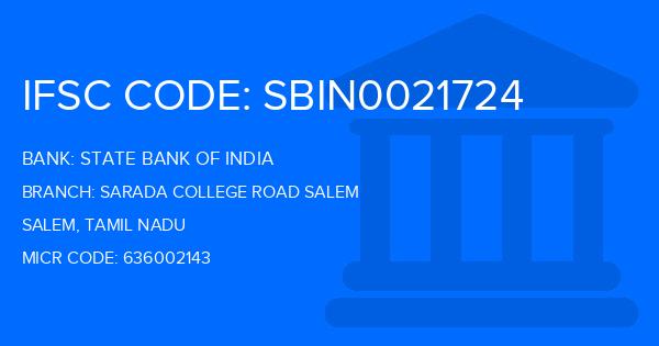 State Bank Of India (SBI) Sarada College Road Salem Branch IFSC Code