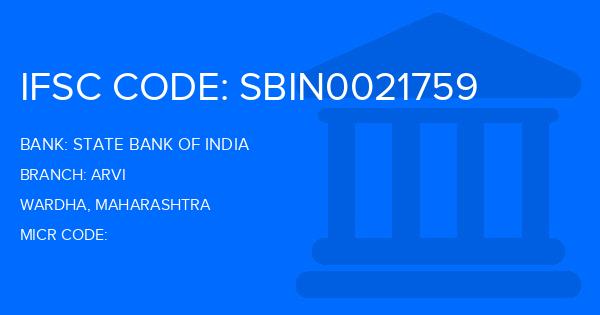 State Bank Of India (SBI) Arvi Branch IFSC Code