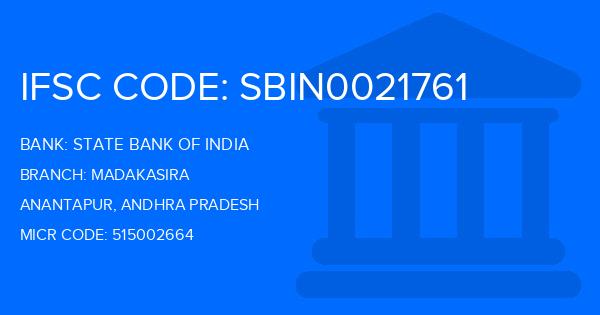 State Bank Of India (SBI) Madakasira Branch IFSC Code