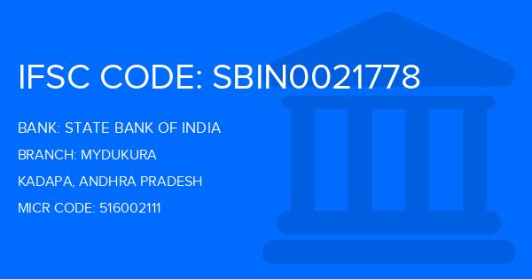 State Bank Of India (SBI) Mydukura Branch IFSC Code