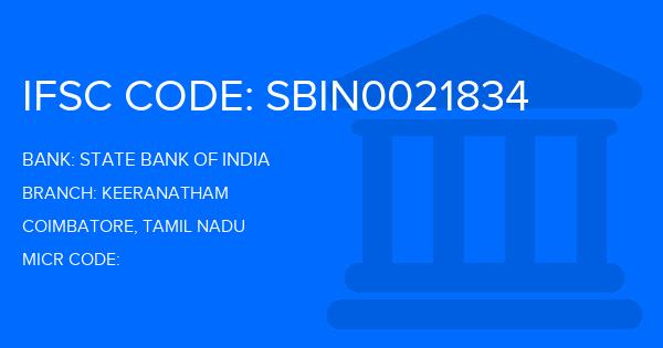 State Bank Of India (SBI) Keeranatham Branch IFSC Code