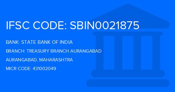 State Bank Of India (SBI) Treasury Branch Aurangabad Branch IFSC Code