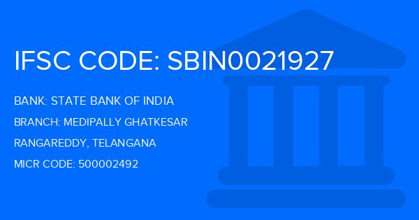 State Bank Of India (SBI) Medipally Ghatkesar Branch IFSC Code