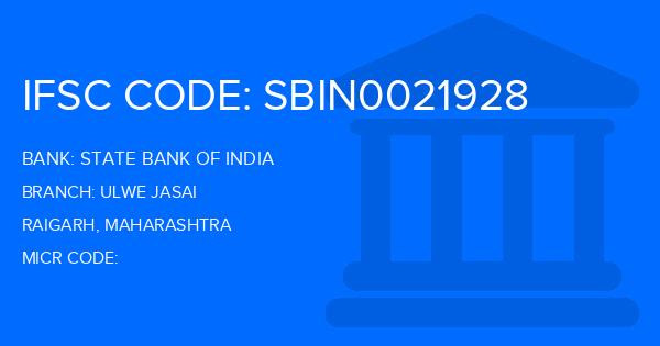State Bank Of India (SBI) Ulwe Jasai Branch IFSC Code