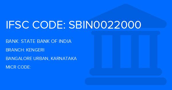 State Bank Of India (SBI) Kengeri Branch IFSC Code