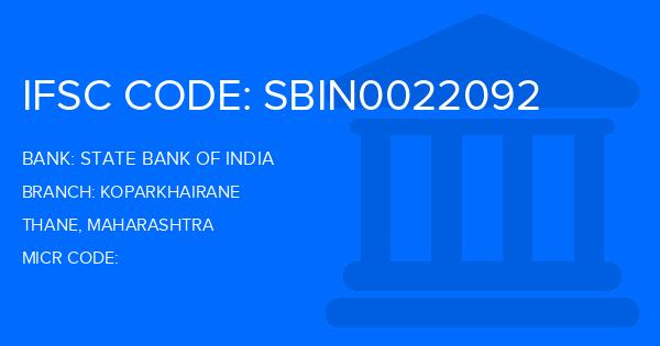 State Bank Of India (SBI) Koparkhairane Branch IFSC Code