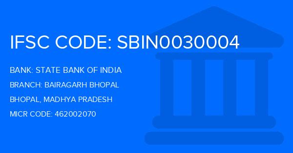State Bank Of India (SBI) Bairagarh Bhopal Branch IFSC Code