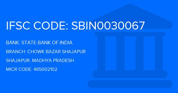 State Bank Of India (SBI) Chowk Bazar Shajapur Branch IFSC Code