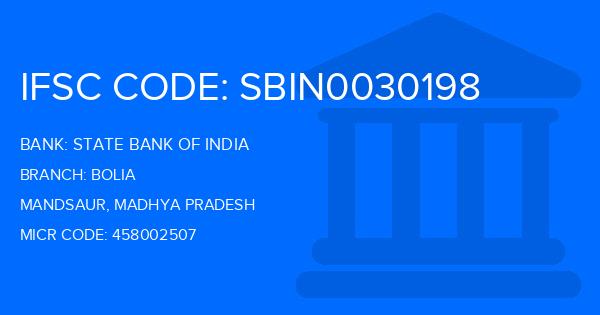 State Bank Of India (SBI) Bolia Branch IFSC Code