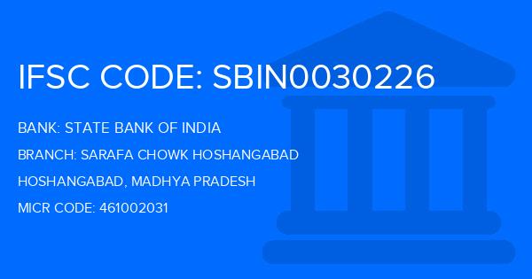 State Bank Of India (SBI) Sarafa Chowk Hoshangabad Branch IFSC Code