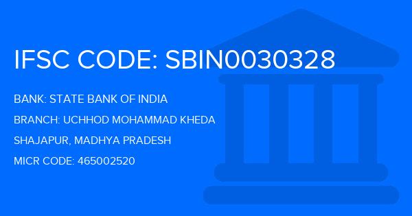 State Bank Of India (SBI) Uchhod Mohammad Kheda Branch IFSC Code