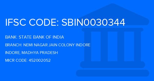 State Bank Of India (SBI) Nemi Nagar Jain Colony Indore Branch IFSC Code